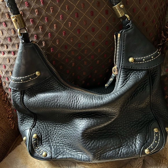 Michael Kors Black Pebble Leather Bag Very Roomy in Excellent Condition - Picture 2 of 10